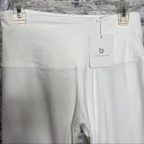 SOLD  Cream High Waist Workout Pants Medium - Picture 2 of 7